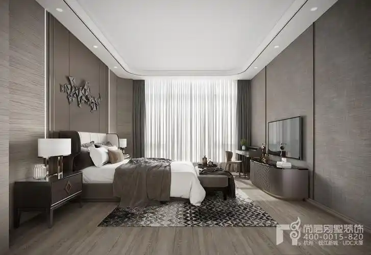 私密空间主要以灰白调为主,以高品质,设计感,舒适简约为风格特点,房间