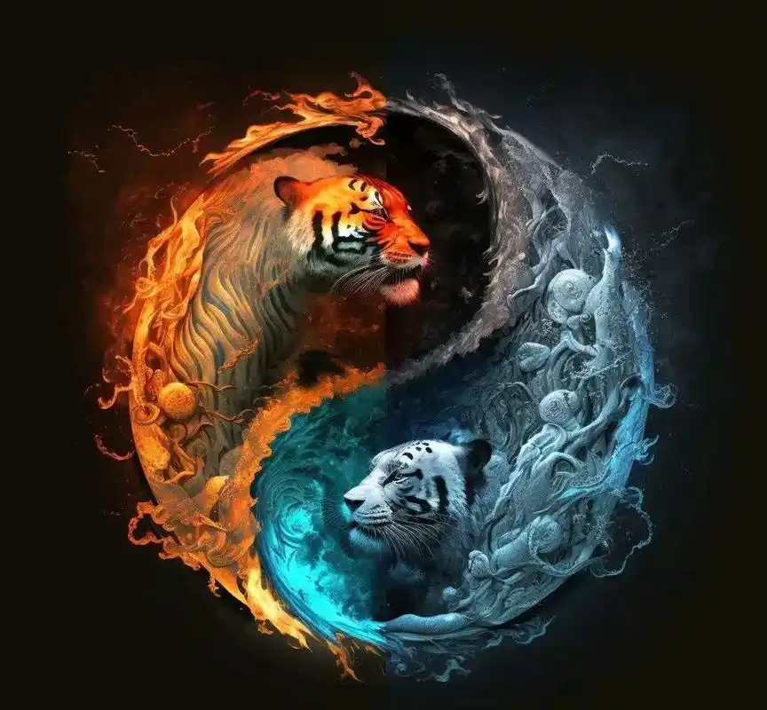 物有阴阳正反,事有黑白满缺;阴阳相生相克,黑白并未限界.