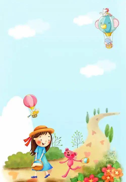 唯美卡通广告背景