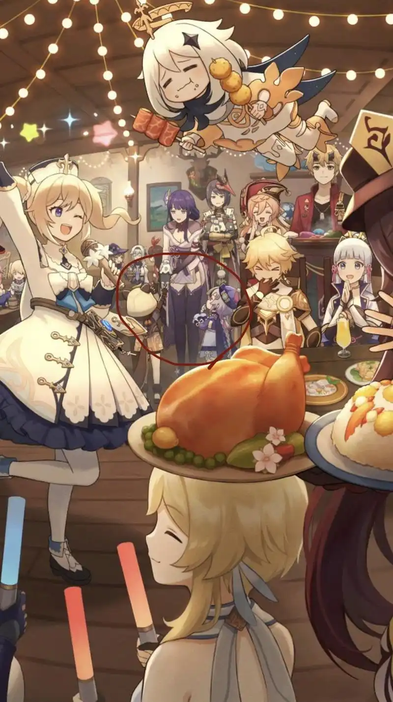 一张13w点赞的"原神全家福照片",里面藏着6个小细节!