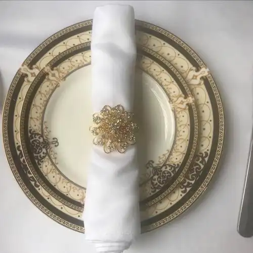 酒店新疆棉口布环打杯布餐巾折花不掉毛擦杯布餐巾布圈西餐口巾扣