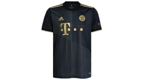 拜仁公布2122赛季客场球衣黑金配色炫酷登场