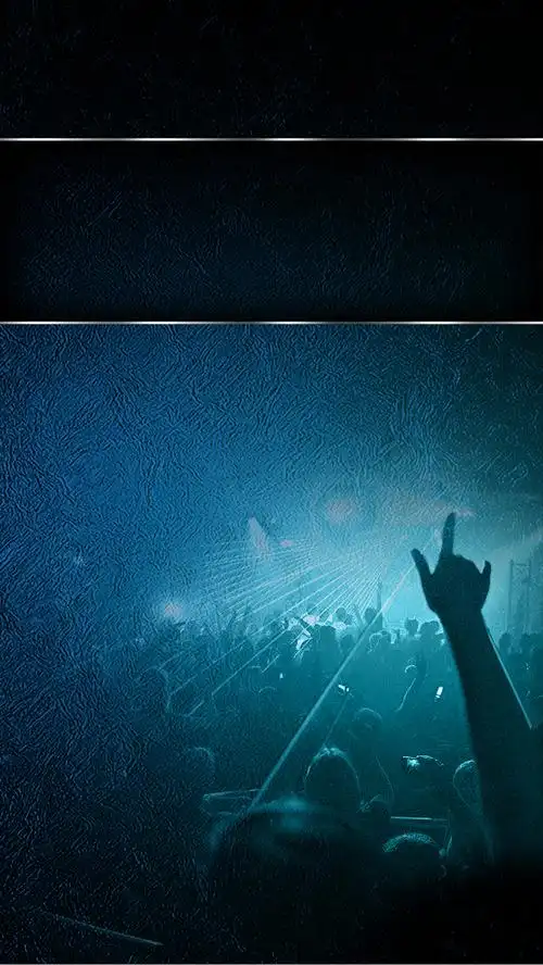 蓝色科技感迷幻音乐节h5背景