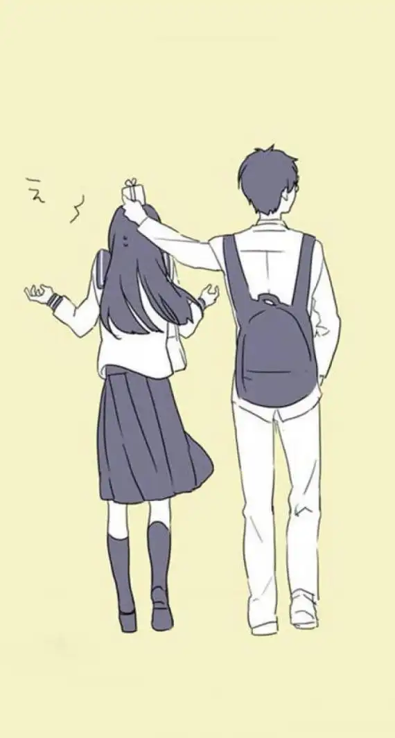 校园情侣图片青涩时光