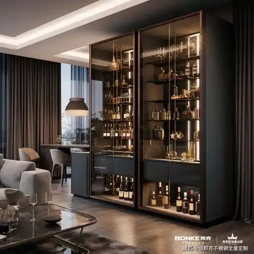 邦克不锈钢全屋定制设计案例丨「醉」美酒柜,奢享"微醺"生活!