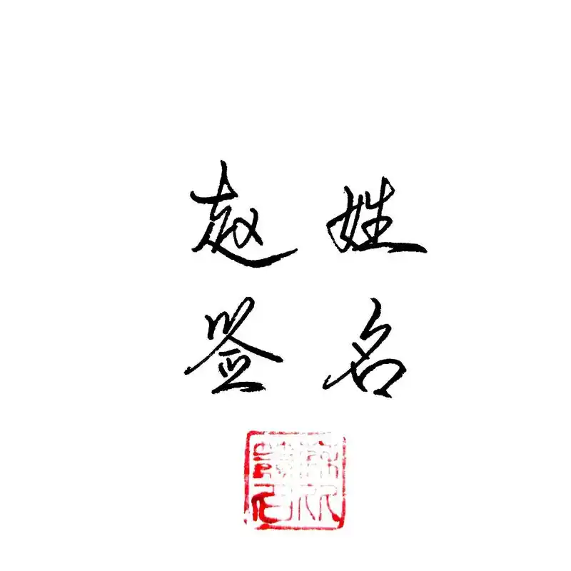 赵姓签名写法参考#签名设计 #赵姓  - 抖音