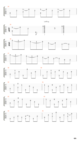 hole in the day吉他谱