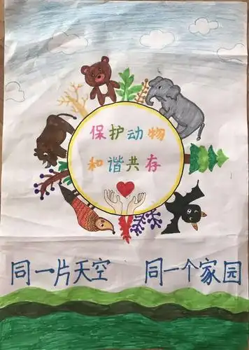 争当环保小卫士--"善待动物,和谐生存,保护野生动物"主题活动 延职