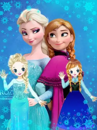 迪斯尼艾莎公主玩巴拉巴拉魔仙换装秀手工剪纸艾莎安娜艾莎安娜的儿童