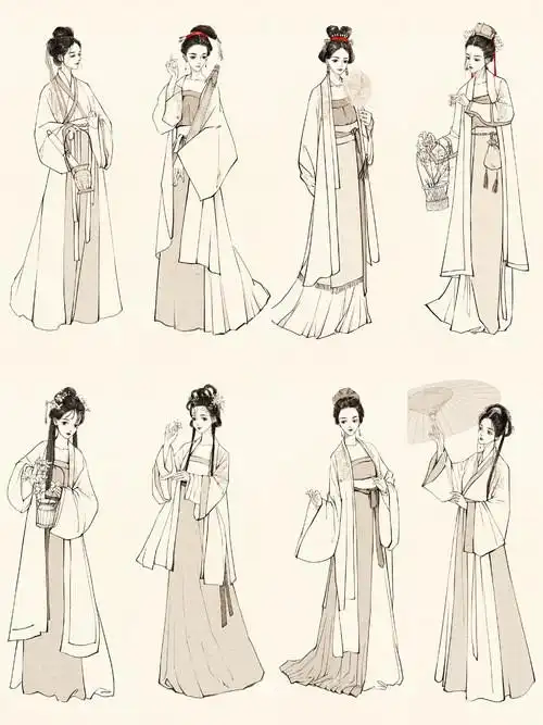 杨小洋国风人物速涂全身合集 又.