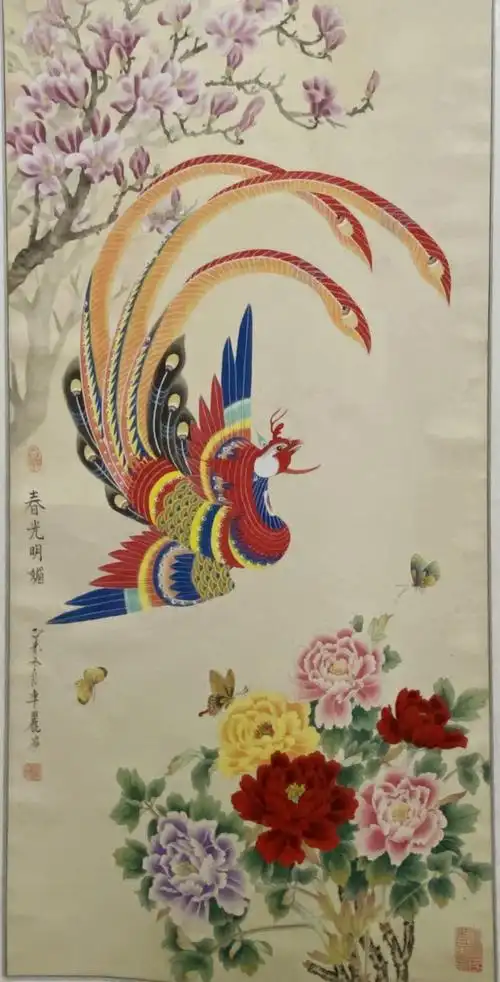 凤阳非遗600年凤画浴火重生,工艺色彩具有7种形象堪称皖北三绝