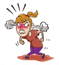 愤怒的女人,在白色生气火冒三丈女孩卡通愤怒男孩愤怒发火愤怒的章鱼