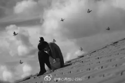 累了就蹲下来自己抱抱自己.