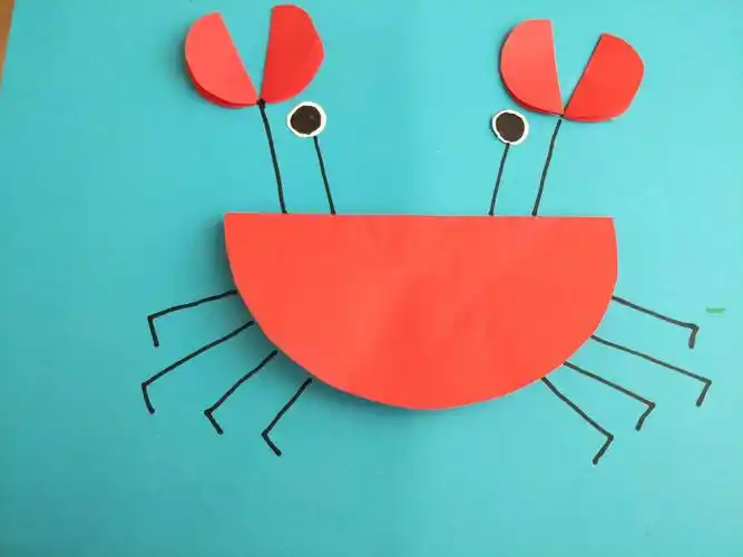 罗子沟中心小学附属幼儿园小班手工《螃蟹》