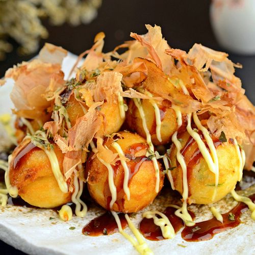 甲一堂速冻章鱼小丸子1kg 日式章鱼烧40粒烧烤油炸即食海鲜鱼丸