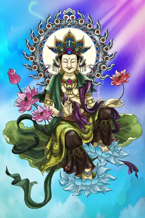 三十三观音----威德观音|游戏原画|插画|超级无敌红