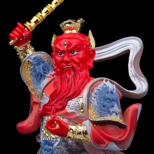 王灵官神像树脂玻璃钢道教护法家用供奉摆件火神摆件