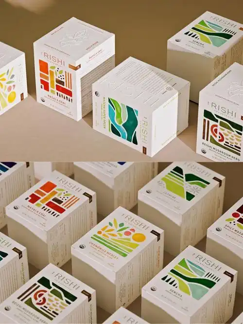 茶包装设计舒适的图形和色彩