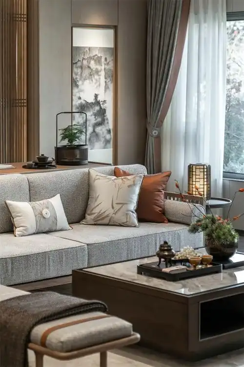 整木定制新中式风格,125㎡样板房赏析(图8)