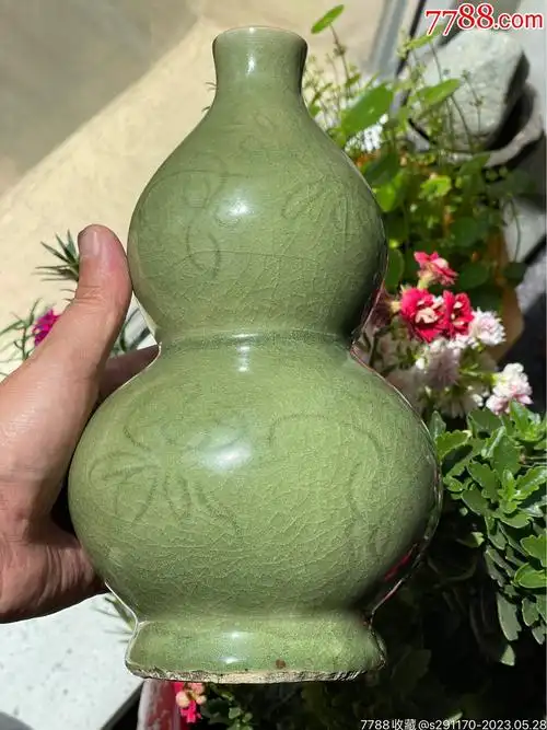 龙泉窑葫芦瓶_价格5000元【大柳树旧货】_第1张