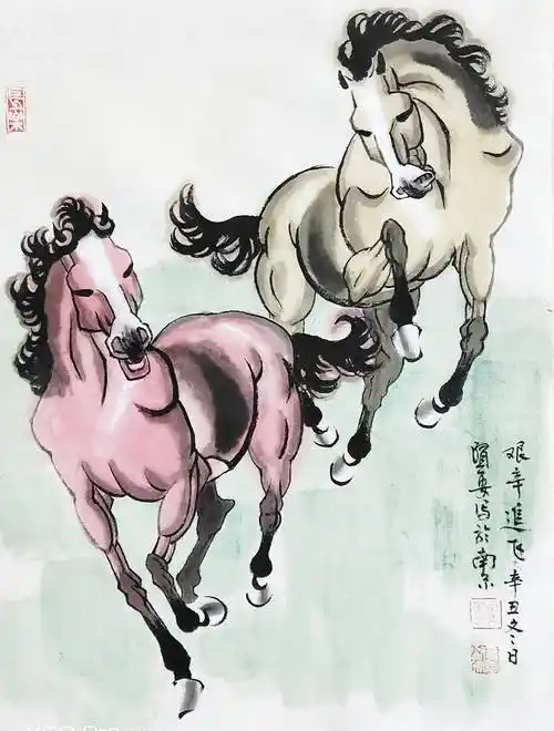 当代画马最具实力画家——黄贤安骏马作品赏析_生活_马画_画面