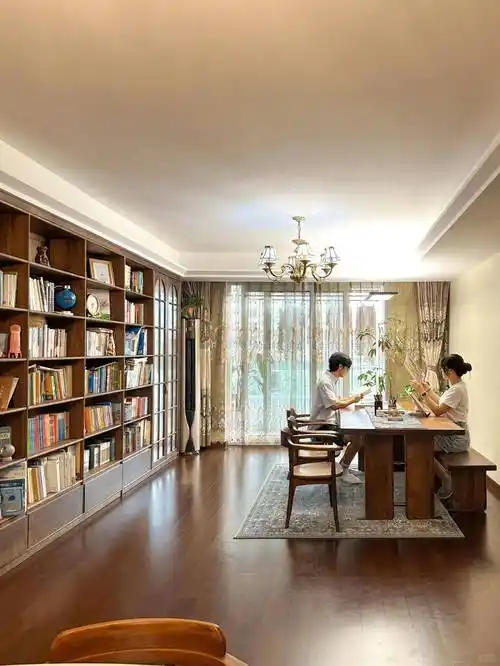 入住三年,我发现最不后悔的就是客厅改书房!是真的香!_装修_空间_设计
