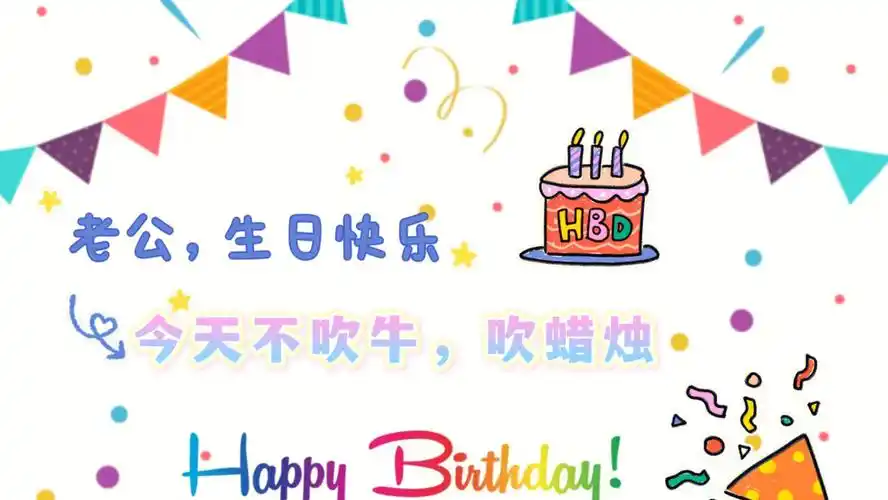 老公男朋友生日惊喜装饰布置背景投屏仪式感