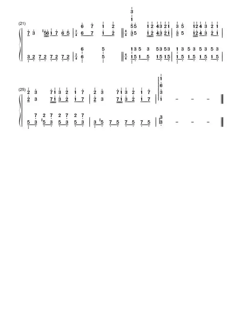 理查德·克莱德曼《秋日私语》钢琴简谱 谱子是c调,简易版对新手友好