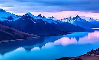 高原雪山湖泊河流地貌景观