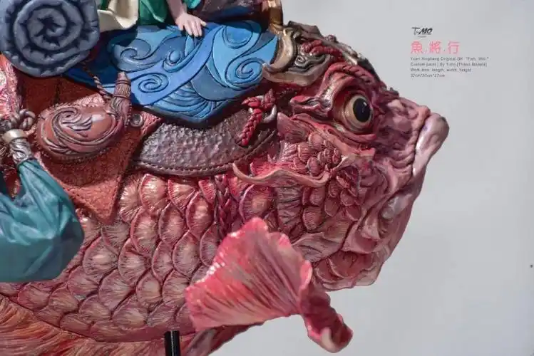 来这里沾沾锦鲤之气,新的一年如鱼得水,gk手办涂装《鱼将行》