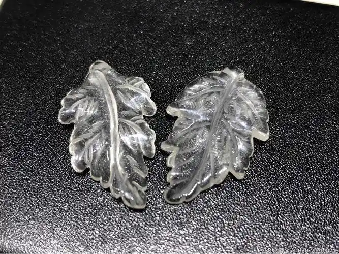 天然水晶树叶尺寸3厘米