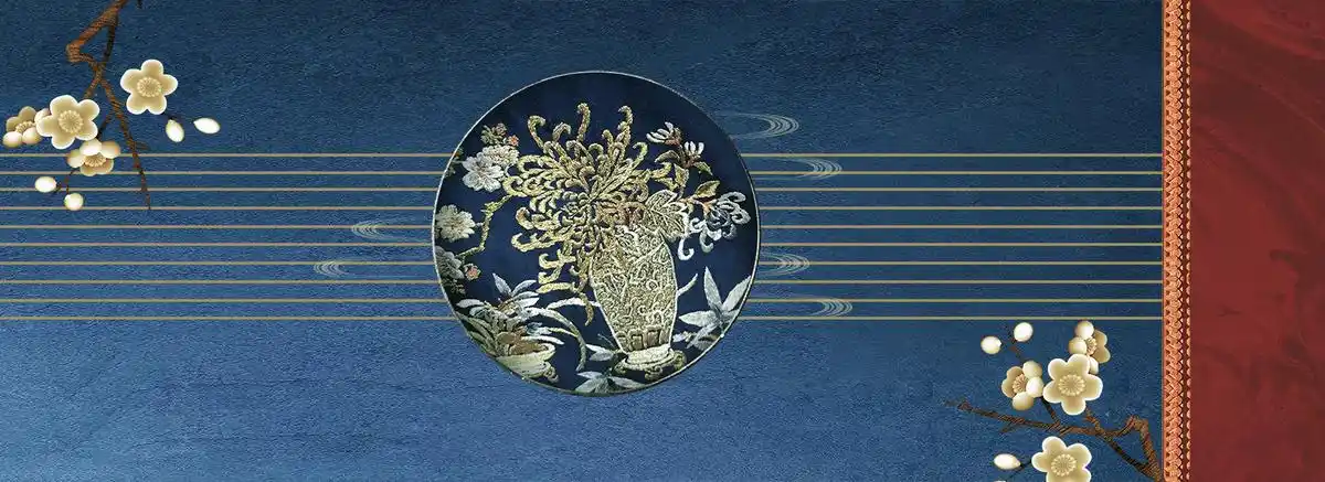 创意中国风刺绣文化传承banner背景图片免费下载_海报banner/psd_千库