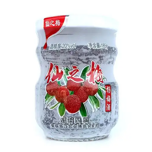 杨梅果酒仙之养身梅子仙居明泉玻璃瓶果酒