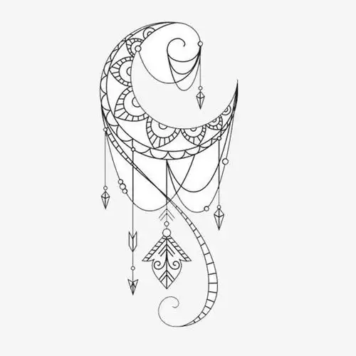 关键词 : 装饰图案,线描元素,黑白图案