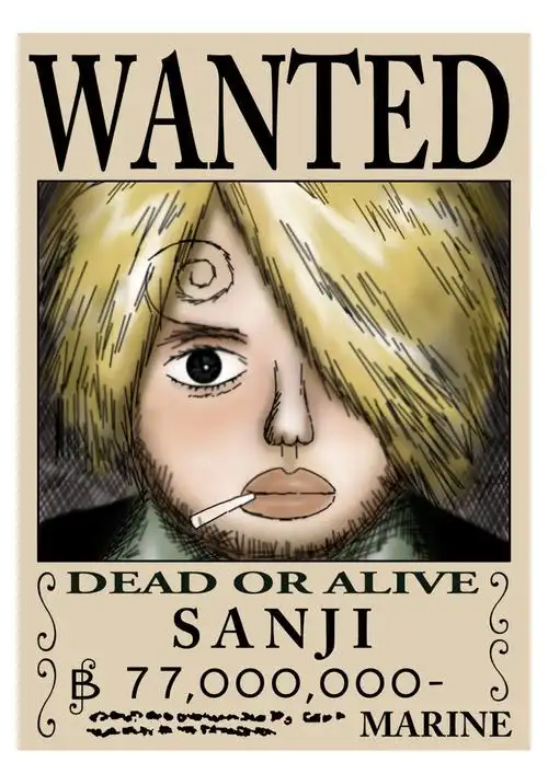 山治和乔巴高清通缉令分辨率最少1000x1350的