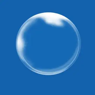 白色透明泡泡设计素材