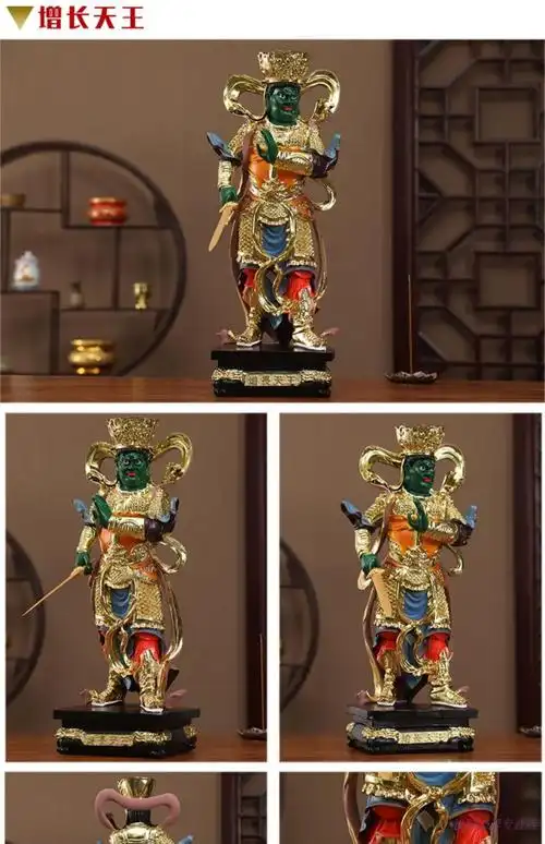 十八罗汉佛像19寸48cm 供奉四大金刚护法神像 寺庙守护神 10寸 26cm