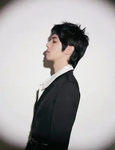 整个人散发着一种迷人的气质,而且照片中华晨宇的侧脸镜头也是绝了