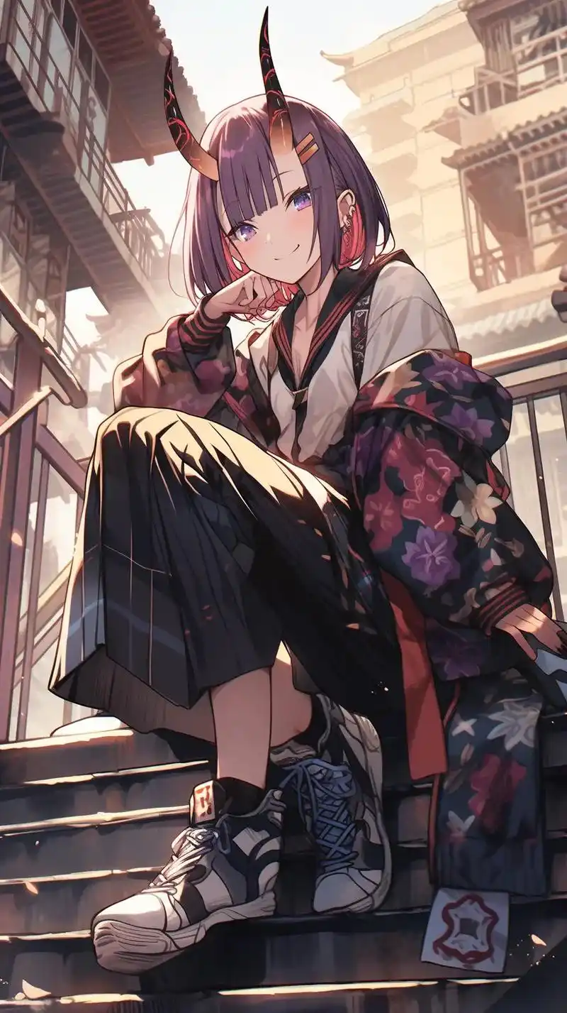 二次元 #ai绘画 #fgo #酒吞童子#美图分享 - 抖音