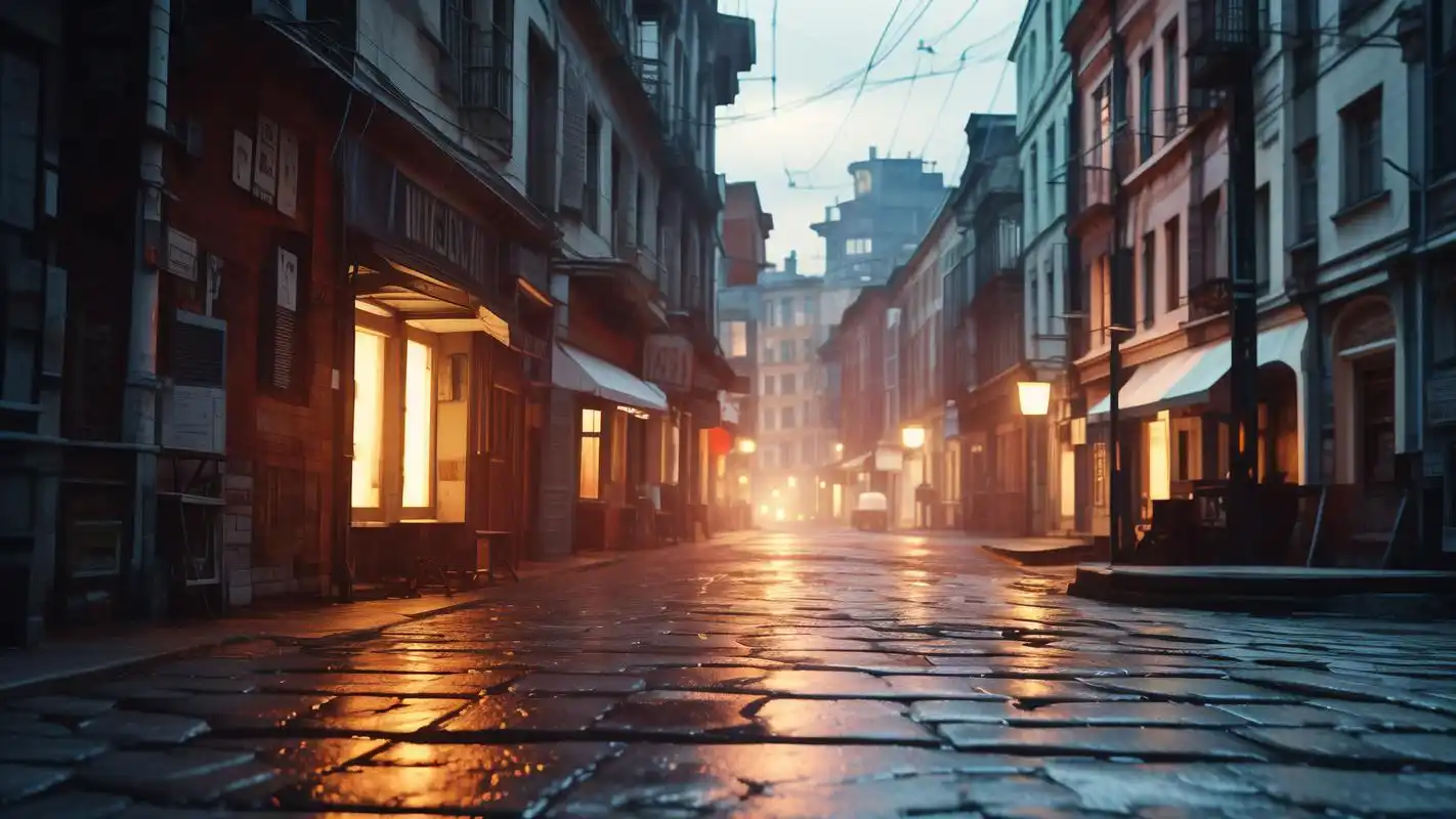 93复古城市街景背景大赏94