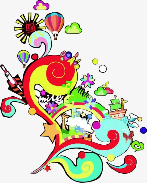 创意橙子场景手绘插画节气海报主图设计