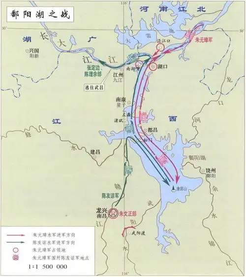 朱元璋灭陈友谅之战160164年真实记录与故事