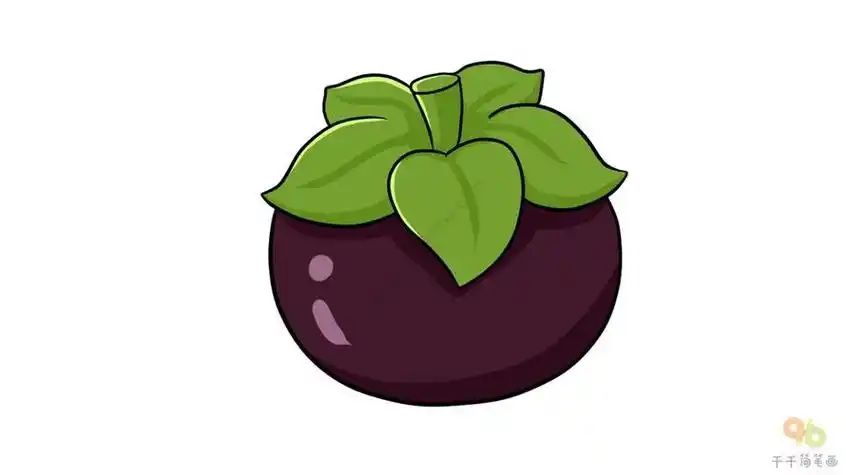 山竹卡通人物简笔画