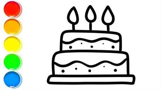 画生日蛋糕 简单好学蛋糕简笔画怎么画蛋糕简笔画画法简笔画教你画
