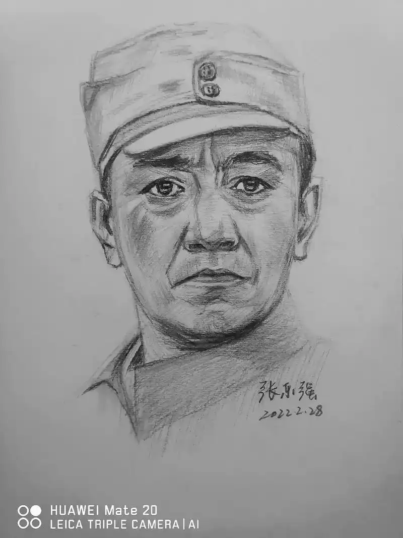 《亮剑》部分主要人物素描头像#抗战英雄 #如果信仰有颜色那一 - 抖音