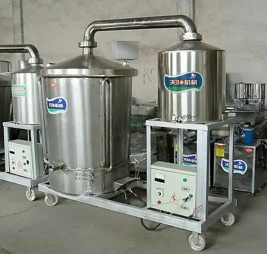 大连100斤小型烧酒自酿机配方蒸汽式白酒设备技术