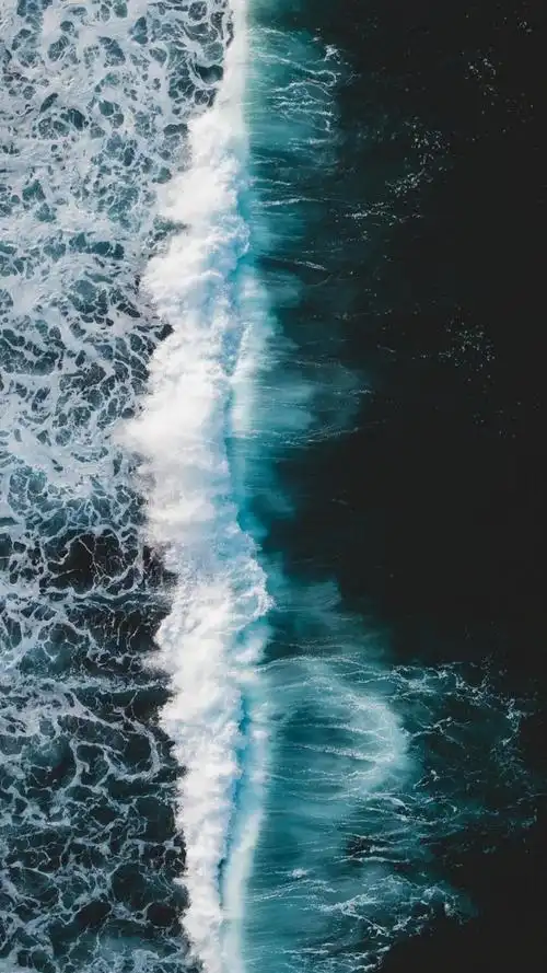 汹涌的大自然海浪,高清图片,手机锁屏桌面-壁纸族