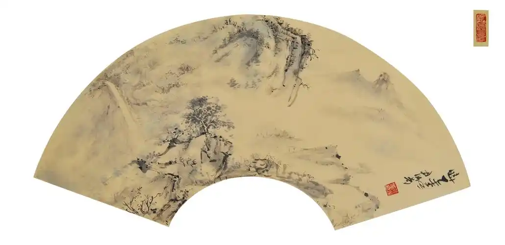 扇面3 _纸本设色_国画_宝甄网