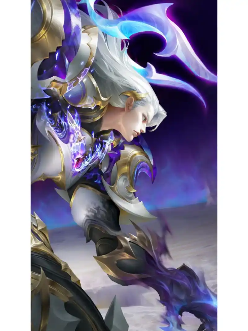 铠-银白咏叹调高清图赏 铠爹的荣耀典藏皮肤终于来了,这款海报官方也
