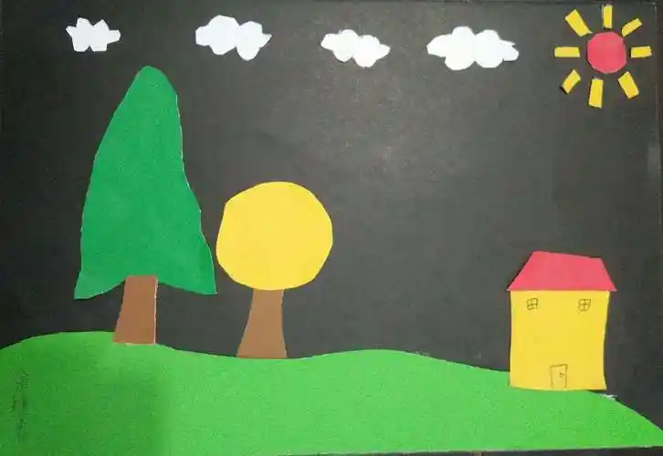 剪贴画――绘画构图均衡能力的训练